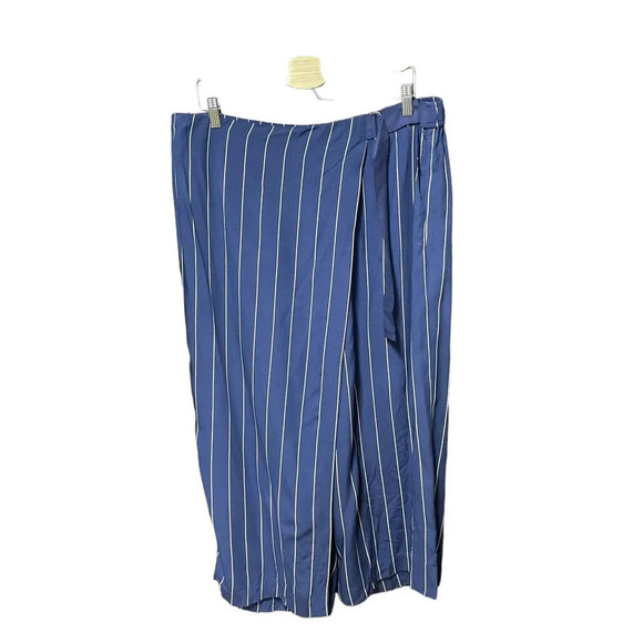 J. Crew Nevereven D-ring Pant in Stripe Navy Blue Size XL - Picture 2 of 10